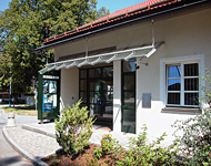 Geldautomat in der Filiale Warngau.