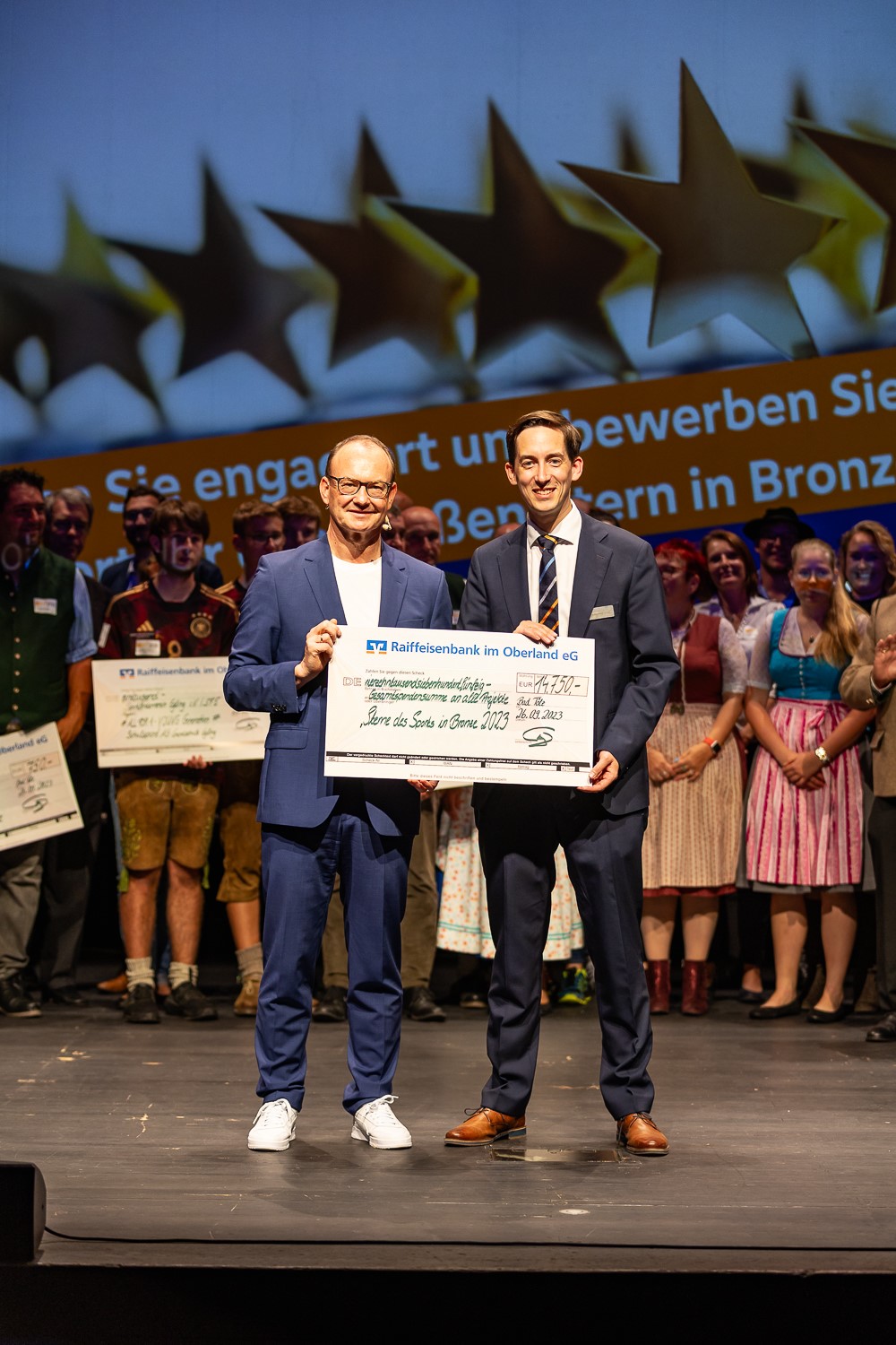 Preisverleihung SdS 2023, vlnr: Vorstände Manfred Gasteiger und Johannes Paul
